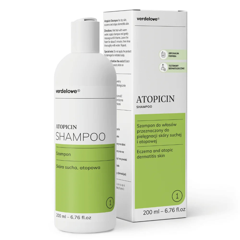 Szampon Atopicin Verdelove 200 ml z opakowaniem